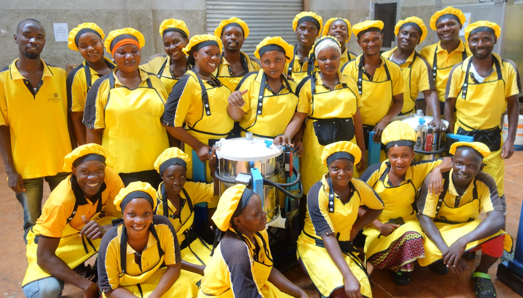 The Upendo Honey team at the Kigoma facility
